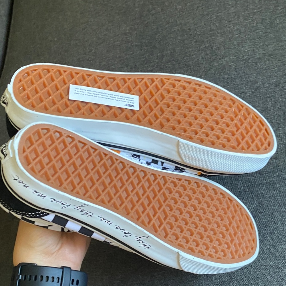 Vans Womens flower Checkered Sneakers size 7.5 - Picture 7 of 11